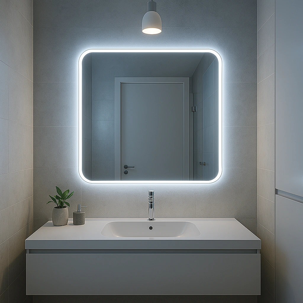 Funcionalidade e elegância com COB LED em moldura de espelho