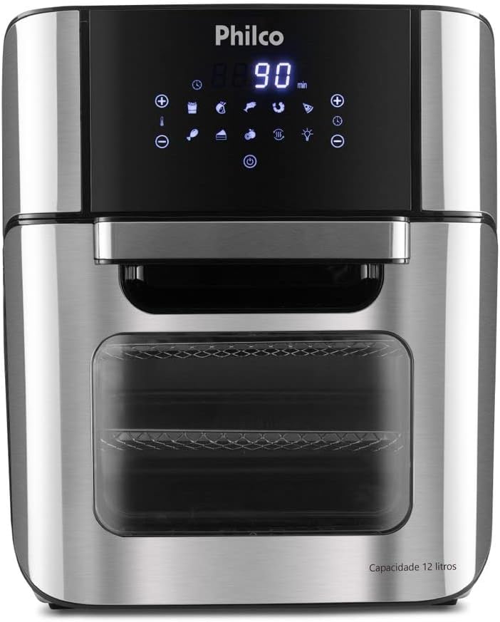 Fritadeira Air Fryer Forno Philco 12L PFR2200P Preta 220V