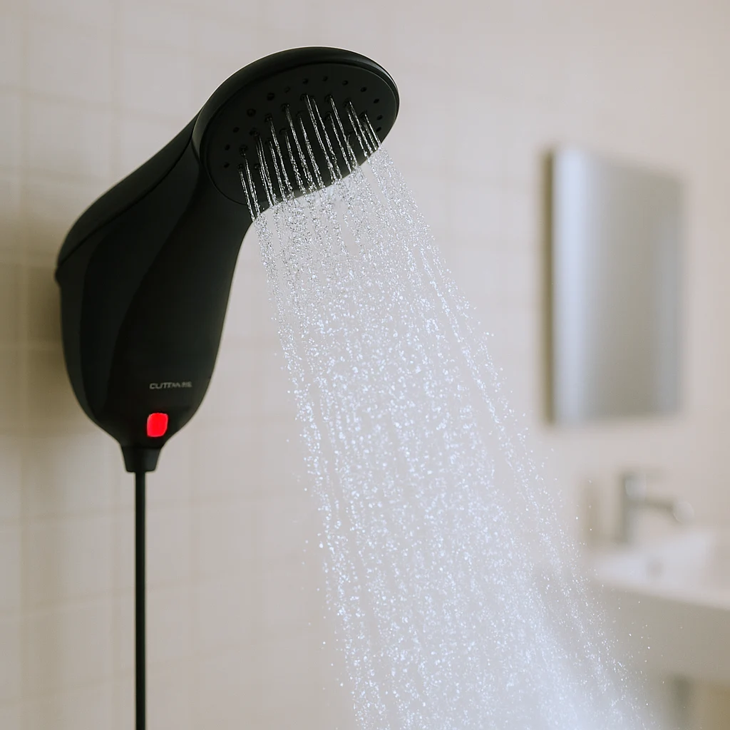 Ducha Zagonel Sublime Eletronic Turbo instalada em banheiro, com visual moderno e elegante.
