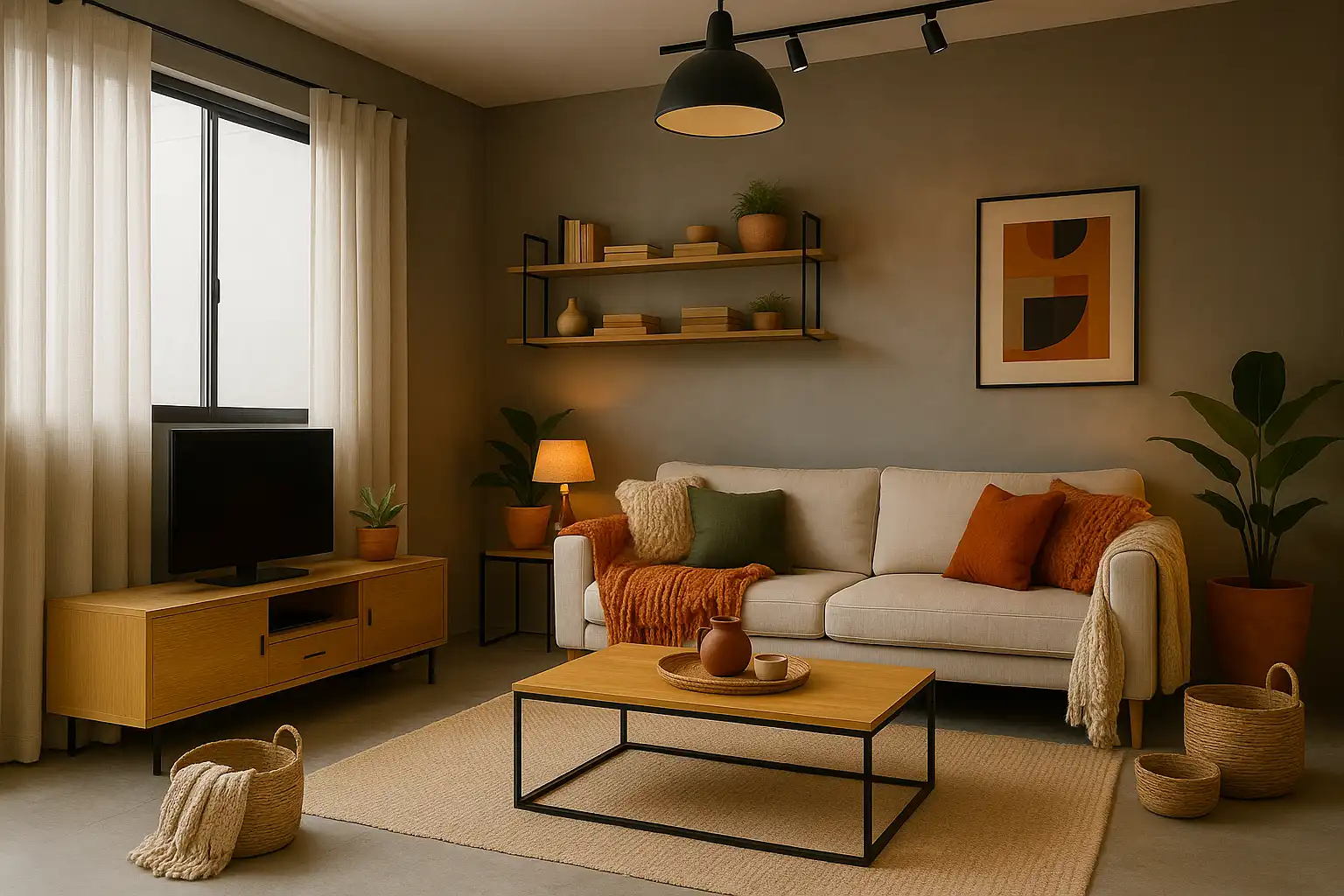 Ambiente com decoração maximalista, misturando cores vibrantes, muitas estampas e móveis garimpados em antiquários, mostrando personalidade e sustentabilidade.