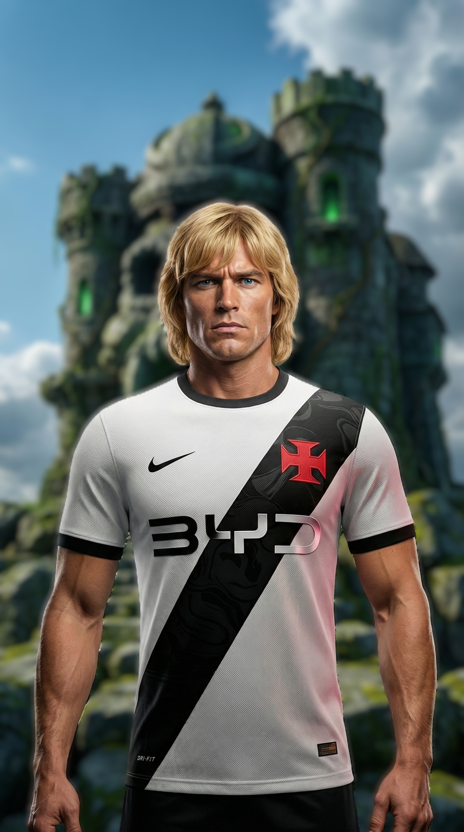 He-Man do Vasco com perfil BYD - Design em estilo fun art