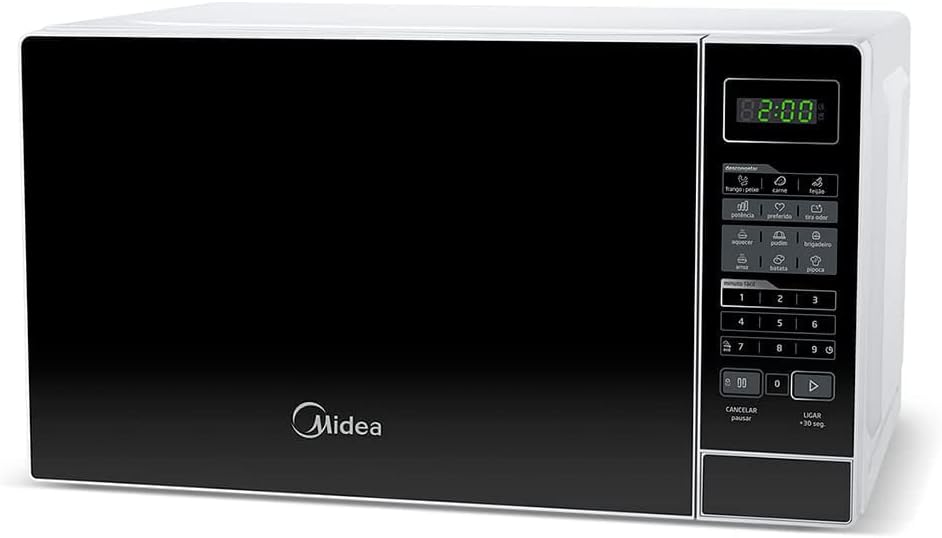 Micro-ondas R1 Branco Porta Preta 20L